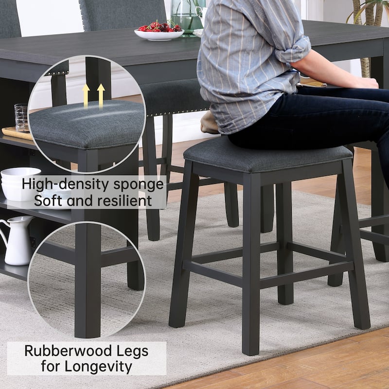 Morden Fort Kitchen Dining Stools(Set of 2)