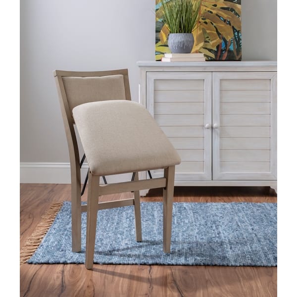 Safavieh Set of 2 Ciara Contemporary/Modern Linen Upholstered Side Chair (Wood Frame)