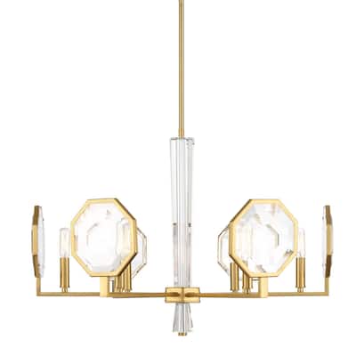 Savoy House 1-2216-6 Leighton 6 Light 28" Wide Crystal Chandelier