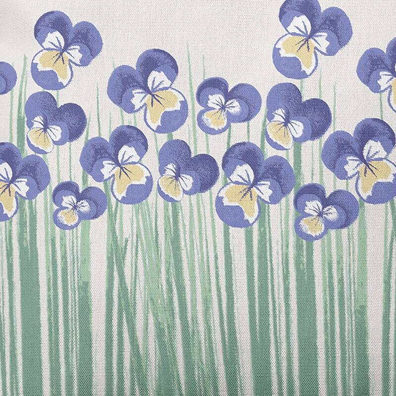 Field of Pansies Outdoor Pillow