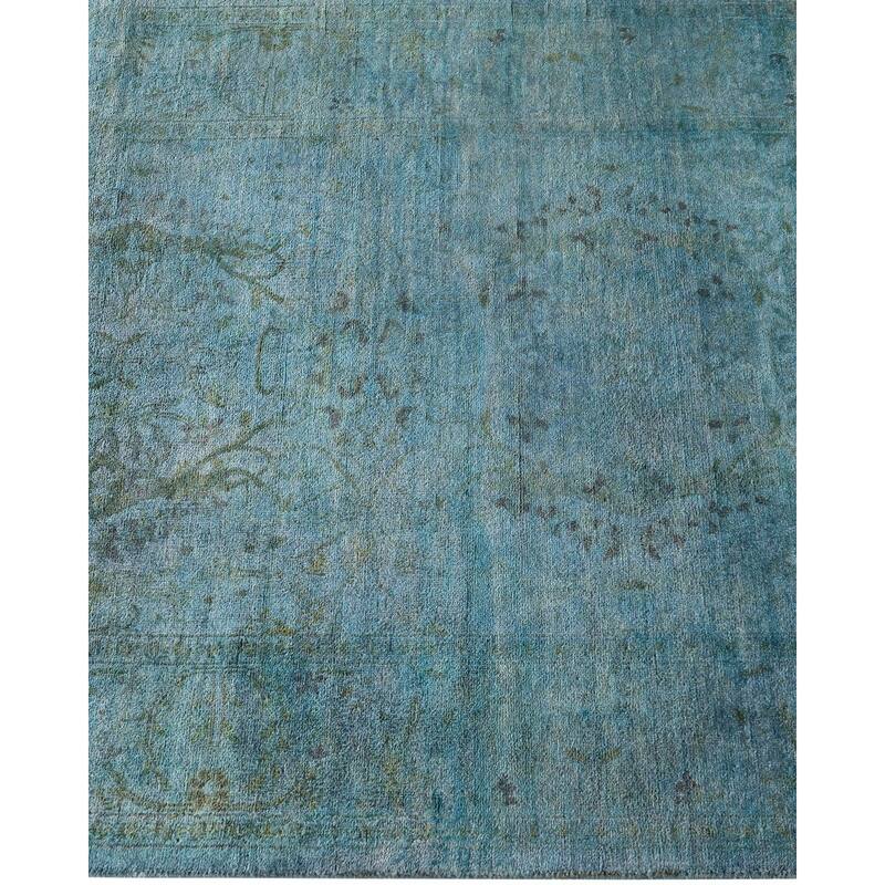 Fine Vibrance, One-of-a-Kind Hand-Knotted Runner Rug - Gray, 2' 8" x 11' 8" - 2' 8" x 11' 8"