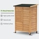preview thumbnail 42 of 43, MCombo Small Outdoor Storage Cabinet Shed with Double Doors (24.6" x 18.3" x 38.2"), Wooden 0985