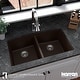 preview thumbnail 40 of 58, Karran Undermount Quartz 32 in. 50/50 Double Bowl Kitchen Sink Kit