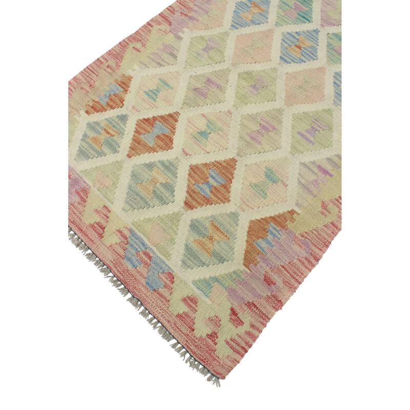 Sun Faded Flatweave Ralph Rust/Ivory Rug - 2'7" x 3'11"