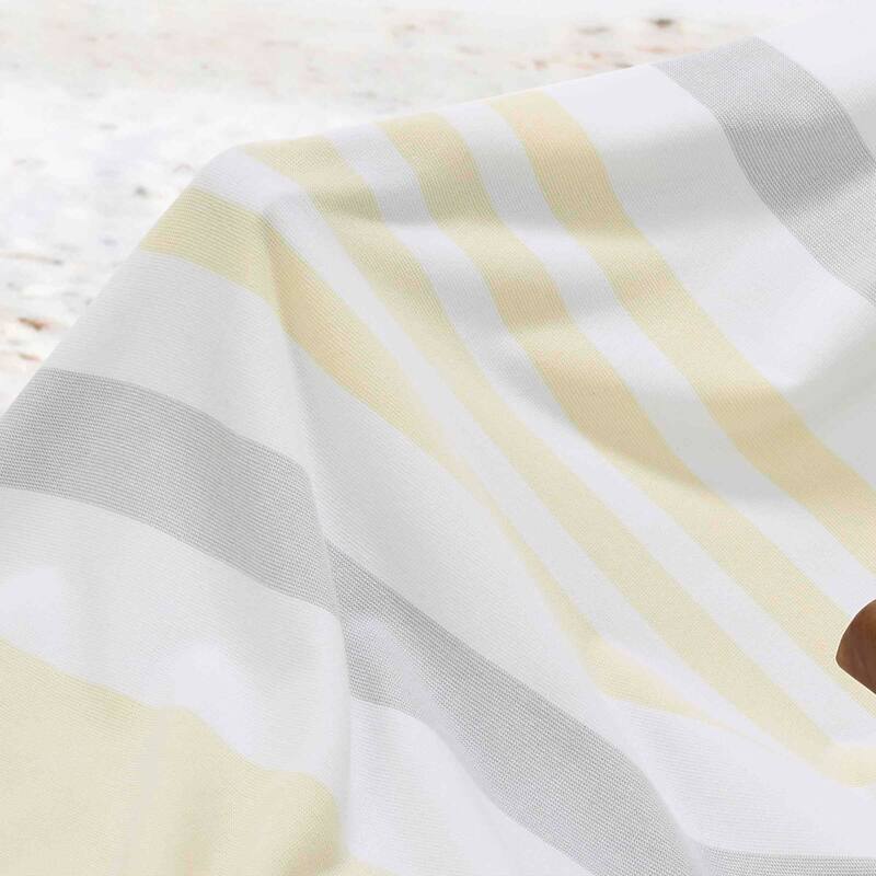 Izod Stripe Yellow/Green Beach Towel - Beach Towel