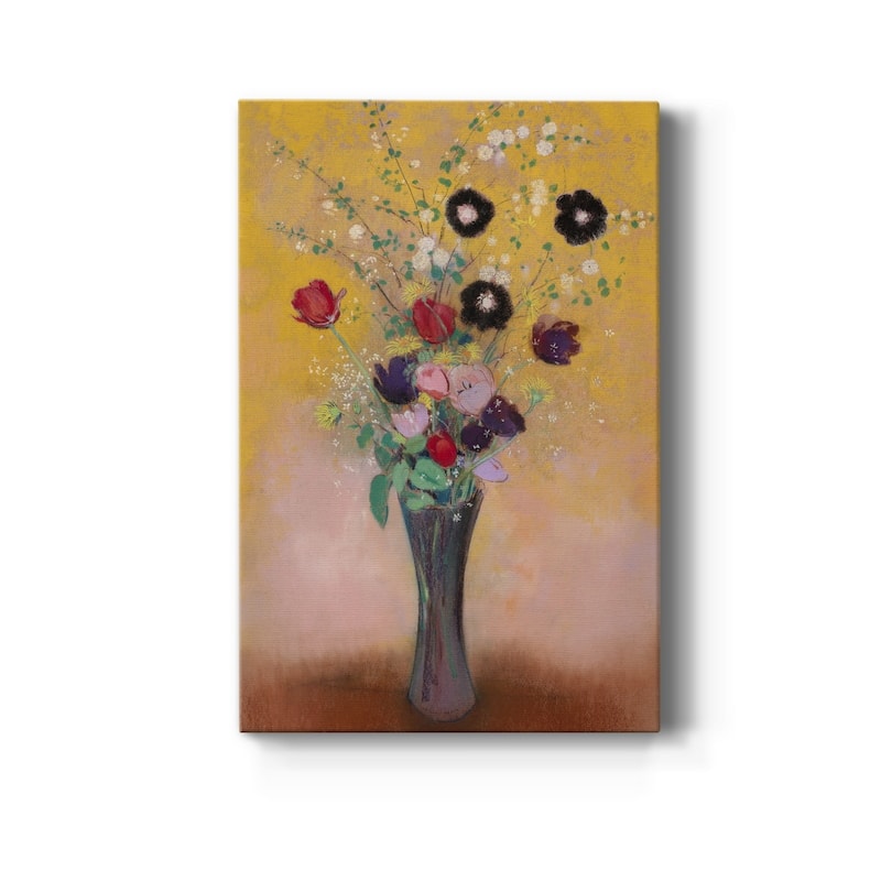 Vase of Flowers Premium Gallery Wrapped Canvas - Ready to Hang