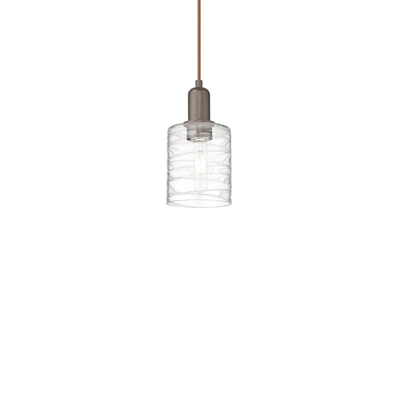 Innovations Lighting 716-1P-10-5 Cobbleskill Pendant Cobbleskill 5" - Oil Rubbed Bronze / Deco Swirl