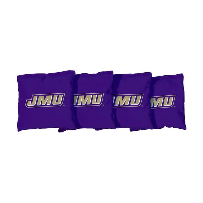 James Madison JMU Dukes Purple Cornhole Bags - All-Weather Resin Filled