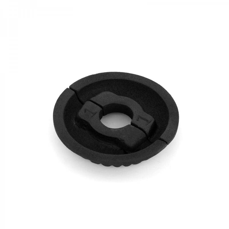 Black Aluminum Radiator Flange 1/2" (IPS) 0.8" ID - 3.13" OD Escutcheon Plate Pipe Collar Covers Renovators Supply