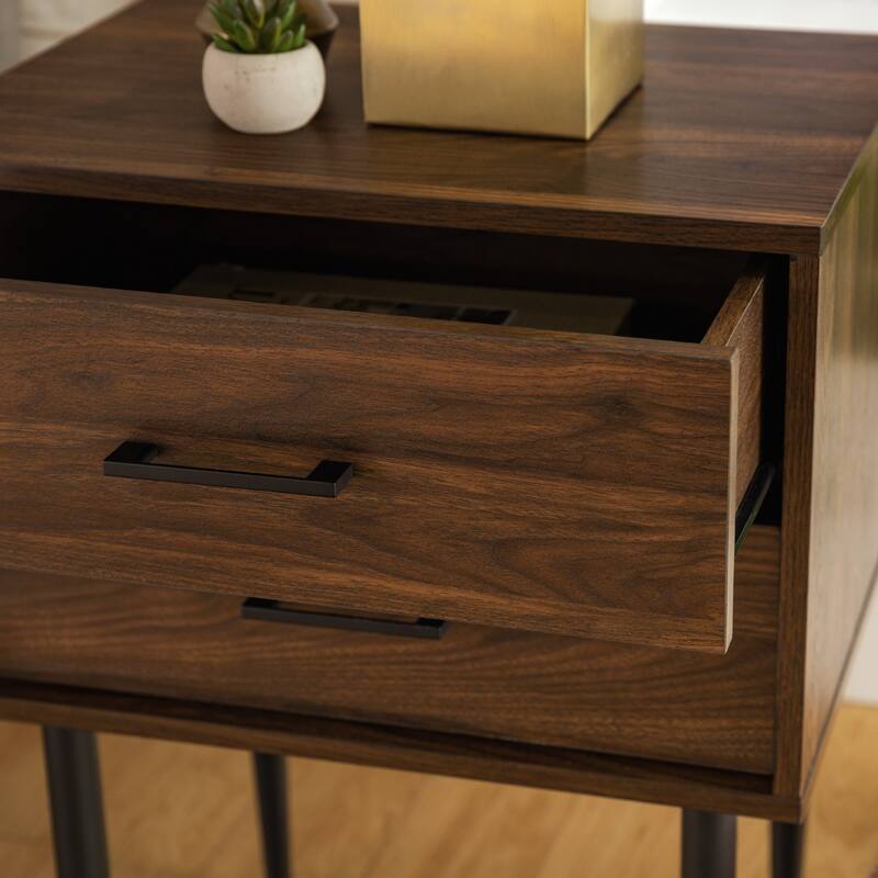 Middlebrook Notto Mid-Century 2-Drawer Nightstand