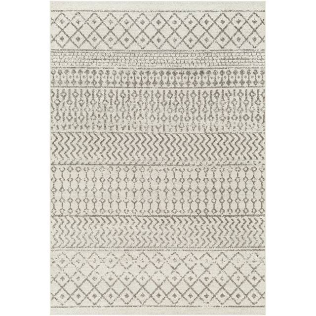 Edie Bohemian Geometric Area Rug - 7'10" x 10'3" - Dark Grey