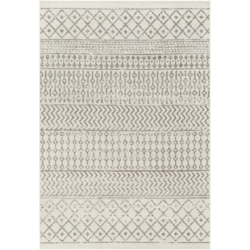 Artistic Weavers Edie Bohemian Geometric Area Rug - 3' x 5' Oval - Dark Grey