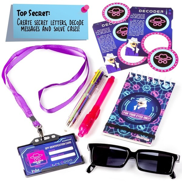 GirlZone Ultimate Secret Agent Writing Set, Exciting Spy Kit and