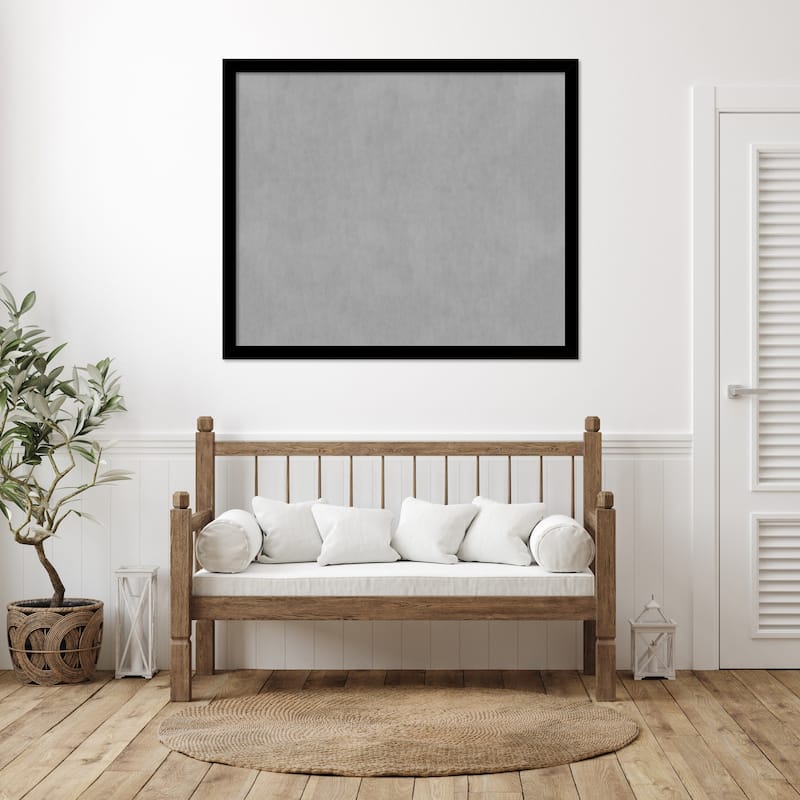 Amanti Art Basic Black Narrow Framed Magnetic Board