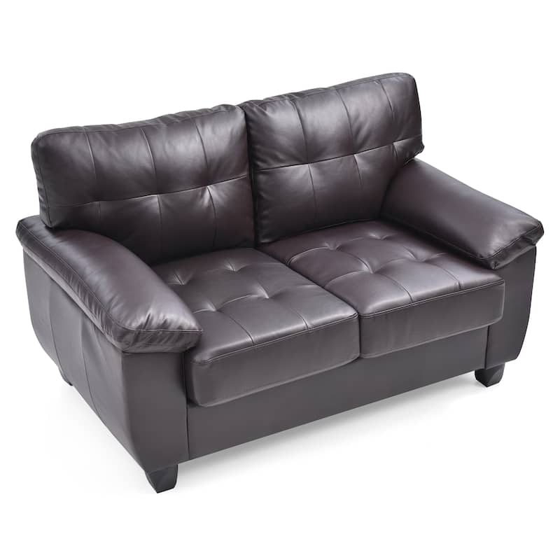 Gallant 57 in. W Flared Arm Faux Leather Straight Sofa - 33