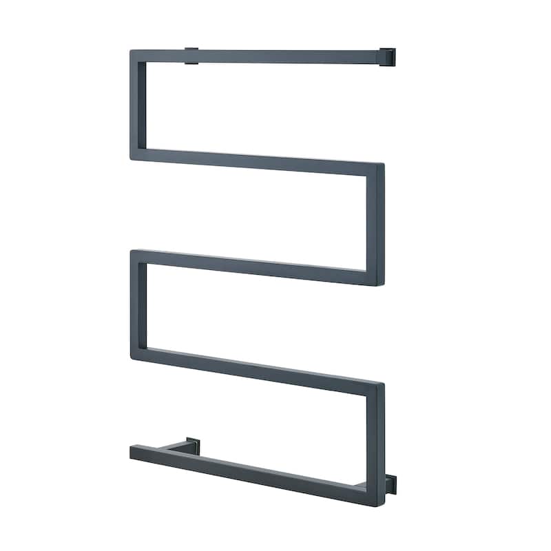 Voltaire 5-Bar Electric Towel Warmer in Matte Black - 8'3" x 11'