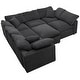 preview thumbnail 22 of 33, Oversized Modular Sectional Sofa with Ottoman,L Shaped Corner Sofa - 130" x 101" x 23.6"