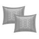 preview thumbnail 12 of 14, Chic Home 12-Piece Tussard Bed-In-A-Bag Grey Comforter Set