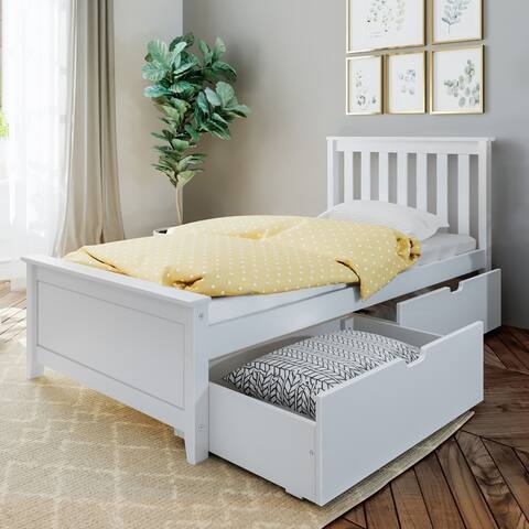 Max and Lily Twin Bed with Under Bed Storage Drawers