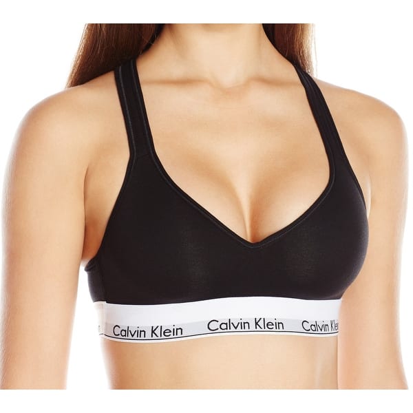 Shop Calvin Klein Womens Bras Black Size Small S Crossback Padded