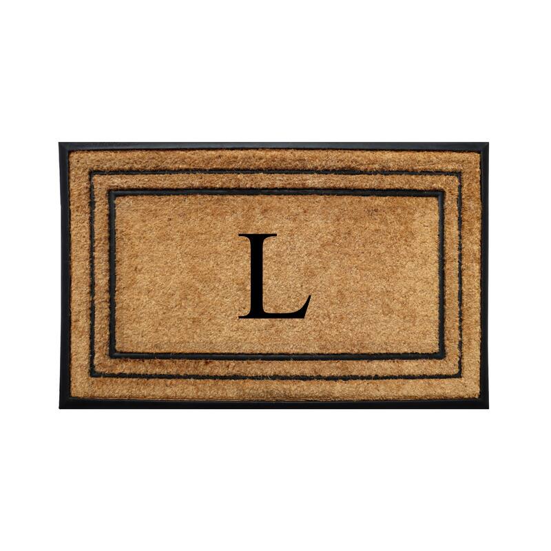 A1HC Natural Coir & Rubber Door Mat, Heavy Duty, Dirt Trapping, Long-Lasting Entrance Doormats,Thick & Durable Outdoor Entry Mat - 30" X 60" - L
