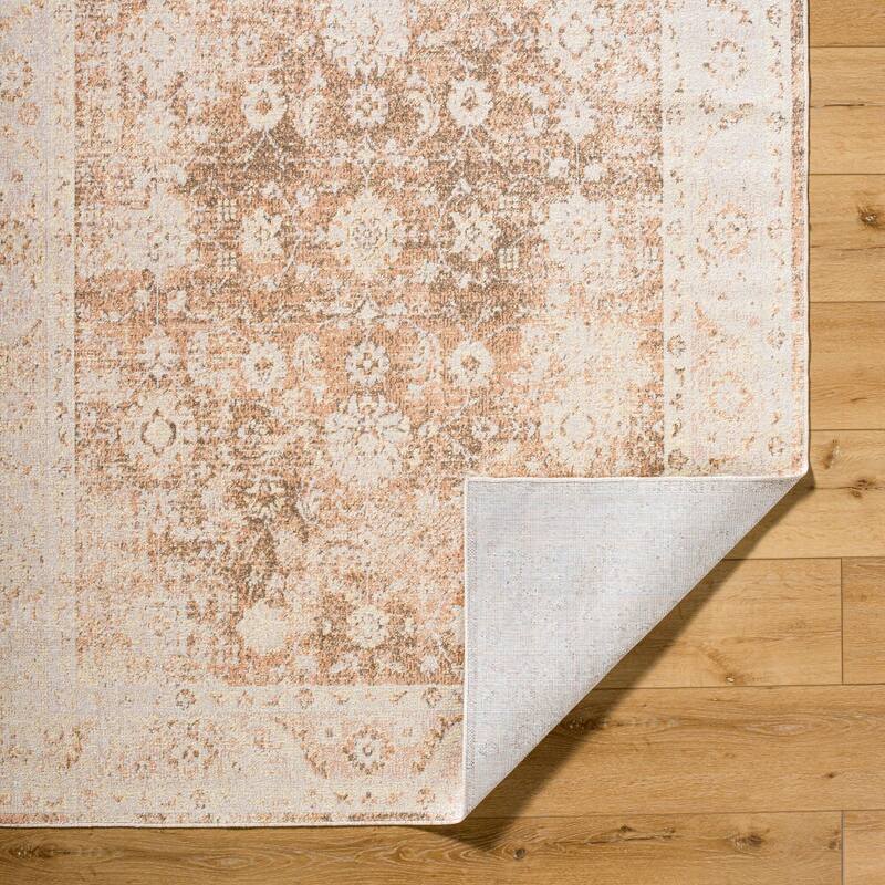 Livabliss Lillian Traditional Washable Area Rug - 2'7" x 7'3" - Brown