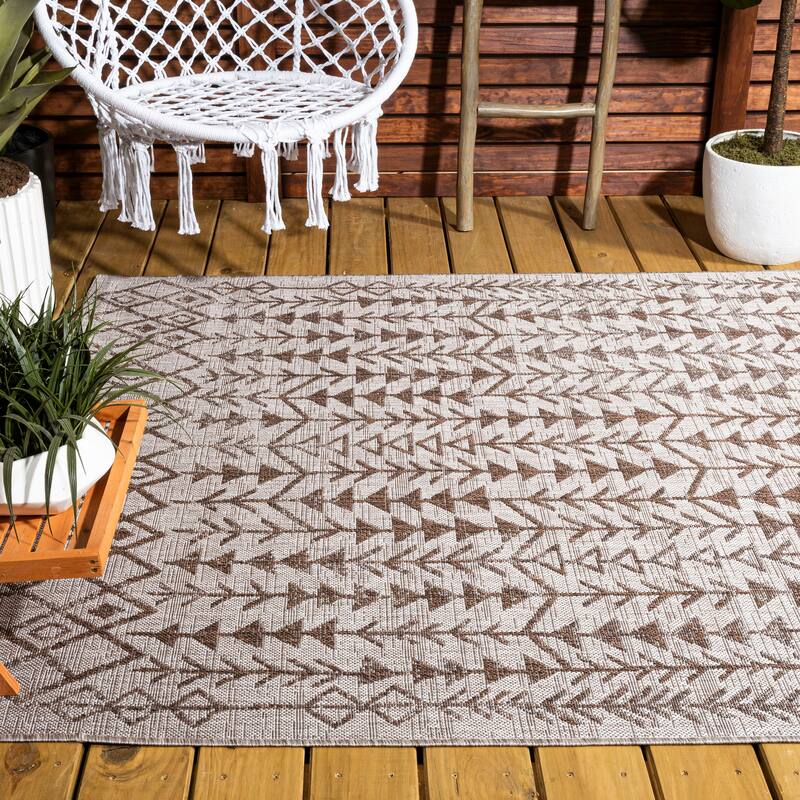 JONATHAN Y Sukie Bohemian Geometric Indoor/Outdoor Area Rug
