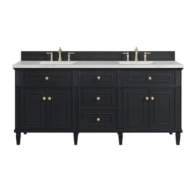 James Martin Vanities 424-V72-3ENC Lorelai 72" Double Basin Wood