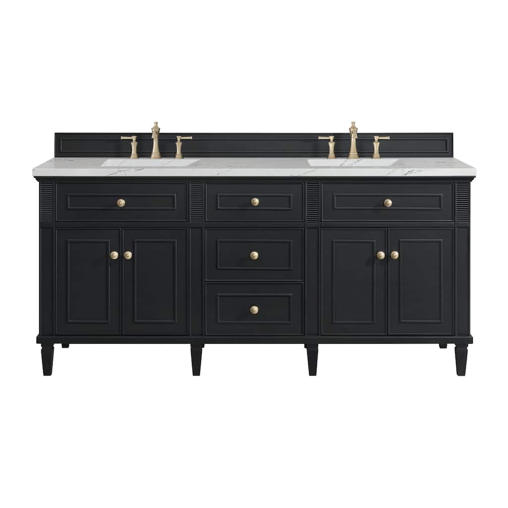 James Martin Vanities 424-V72-3ENC Lorelai 72" Double Basin Wood
