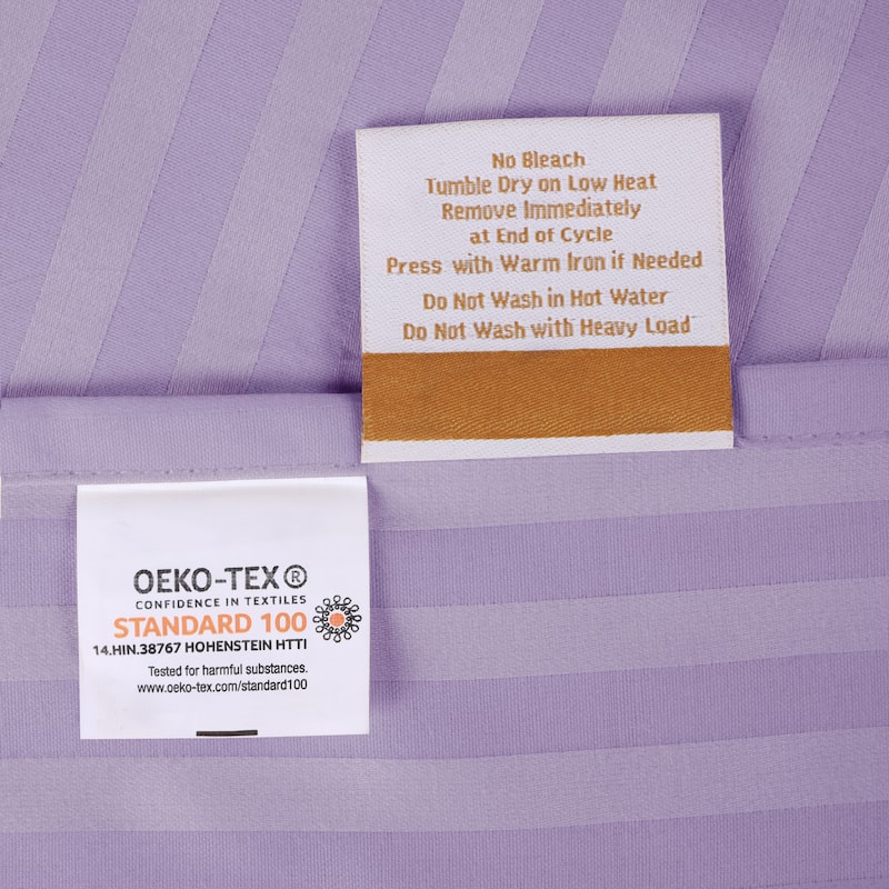 Superior Egyptian Cotton 300 Thread Count Stripe Deep Pocket 4 Piece Bed Sheet Set