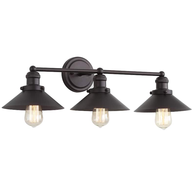 Florence Metal Shade Sconce, by JONATHAN Y - 3-Light - Oil Rubbed Bronze