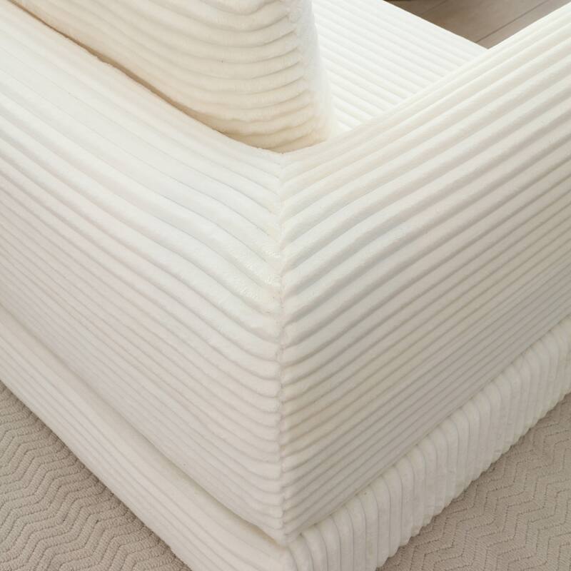 2-in-1 Folding Convertible Sofa Bed, Modern Corduroy Sleeper Couch