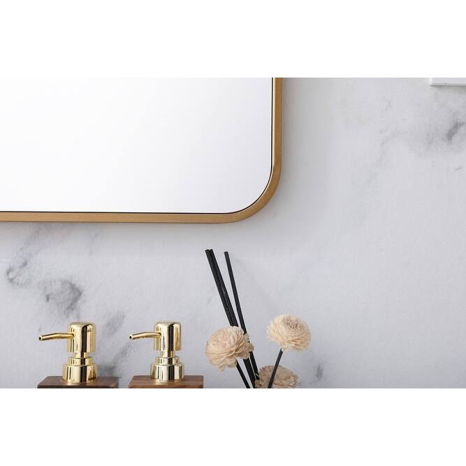 Elegant Lighting MR802436 Formiae 24" W x 36" H Contemporary