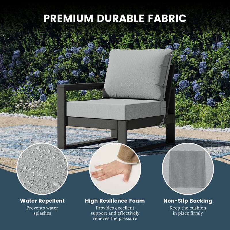 Endless Outdoor Patio Love Seat with Gray Frame