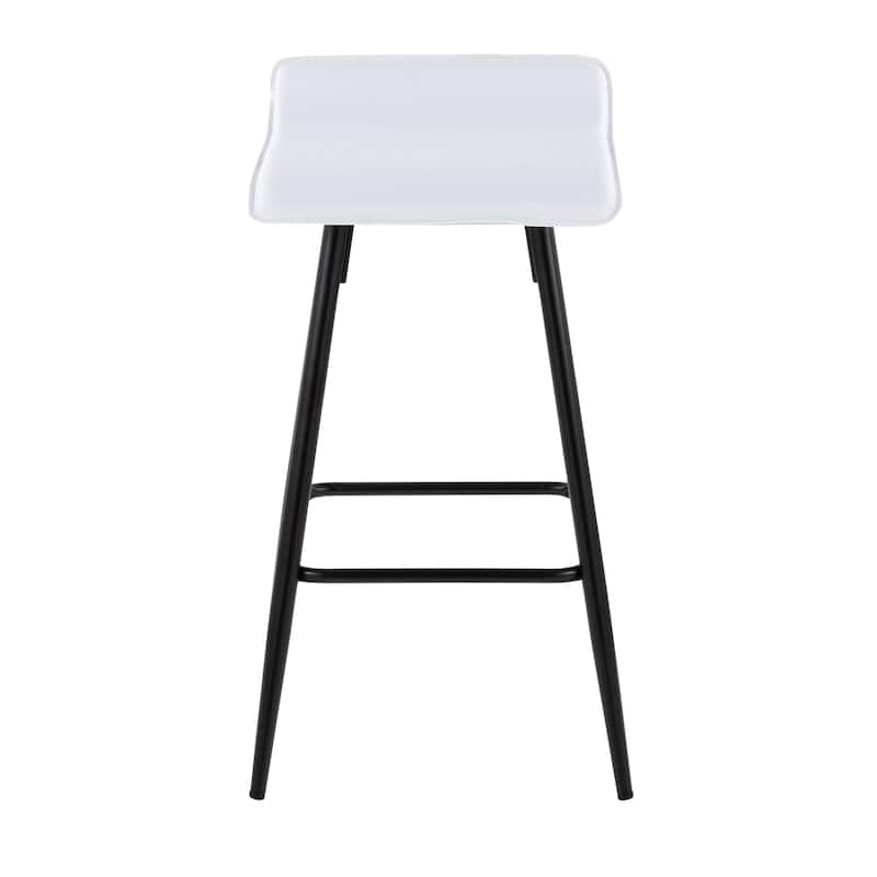 Porch & Den Tower Fixed-Height Counter Stool (Set of 2) - White