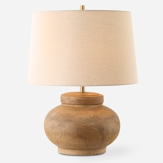 Uttermost Urbino Aged Terracotta Table Lamp - 22.25'' H X 17.5'' W X 17.5'' D