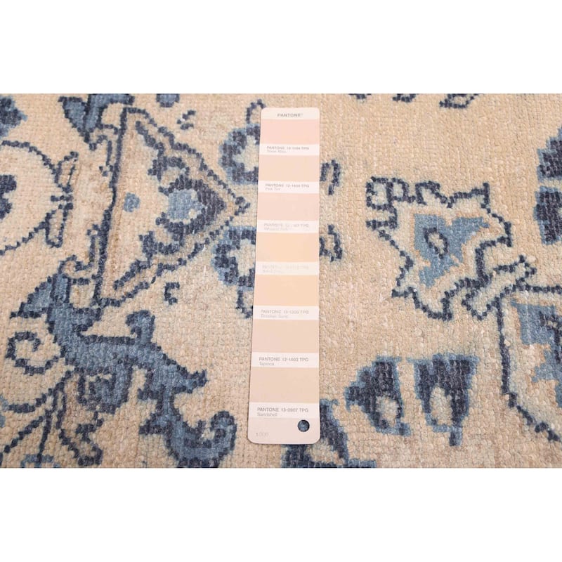 ECARPETGALLERY Hand-knotted Antalya Vintage Beige Wool Rug - 6'9 x 9'5