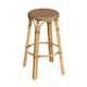 Option Brown/Tan Dot / Natural Rattan Frame