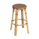 Option Brown/Tan Dot / Natural Rattan Frame