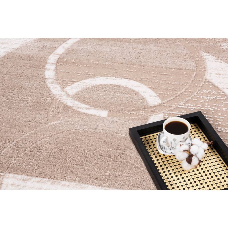 Cairo Collection Transitional Geometric Area Rug