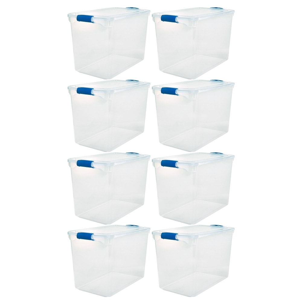 Sterilite 18 Gallon Heavy Duty Latch and Carry Storage Tote, True Blue (6  Pack), 1 Piece - Pay Less Super Markets