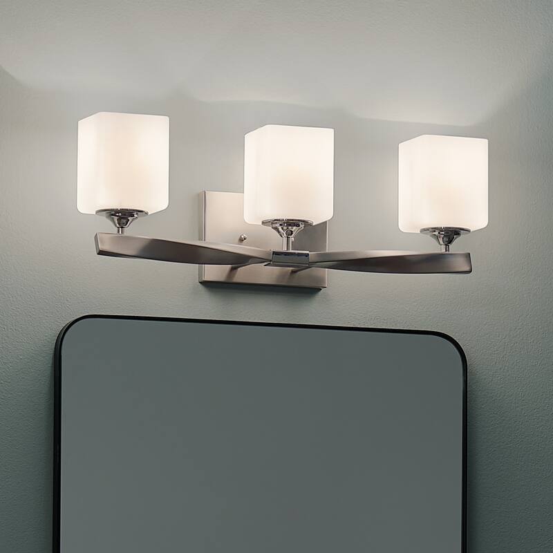 Kichler Lighting Marette 3-Light Vanity Light Brushed Nickel