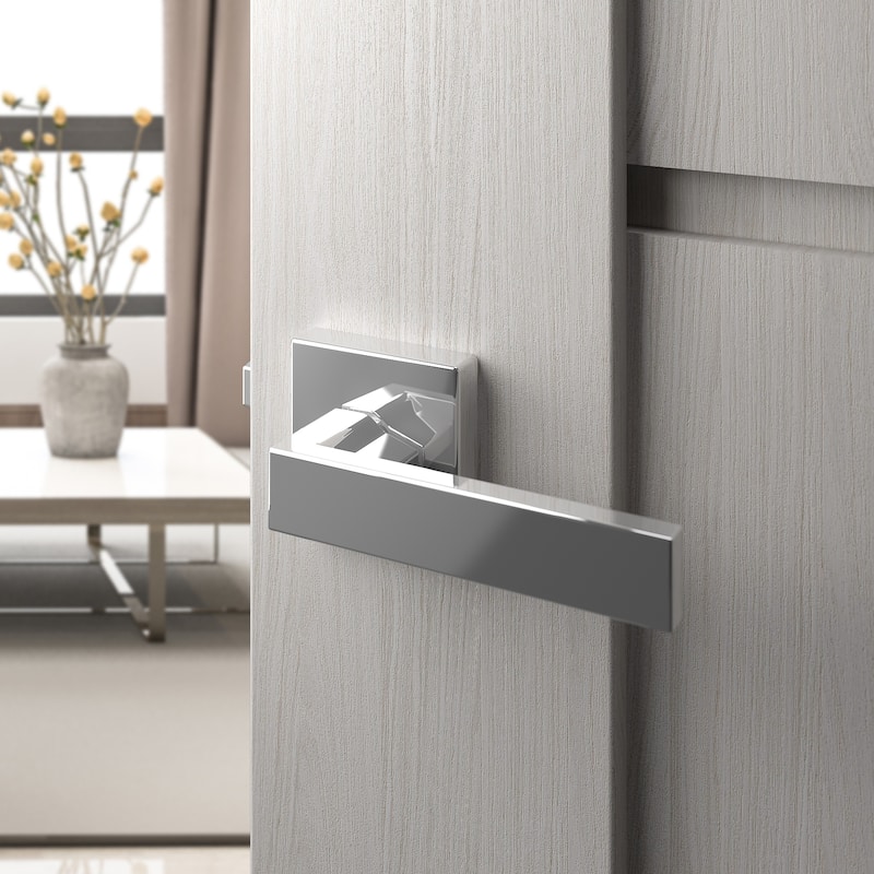 4 Pack Door Lever Handle and Lock Set Crown Passage by Villar Home