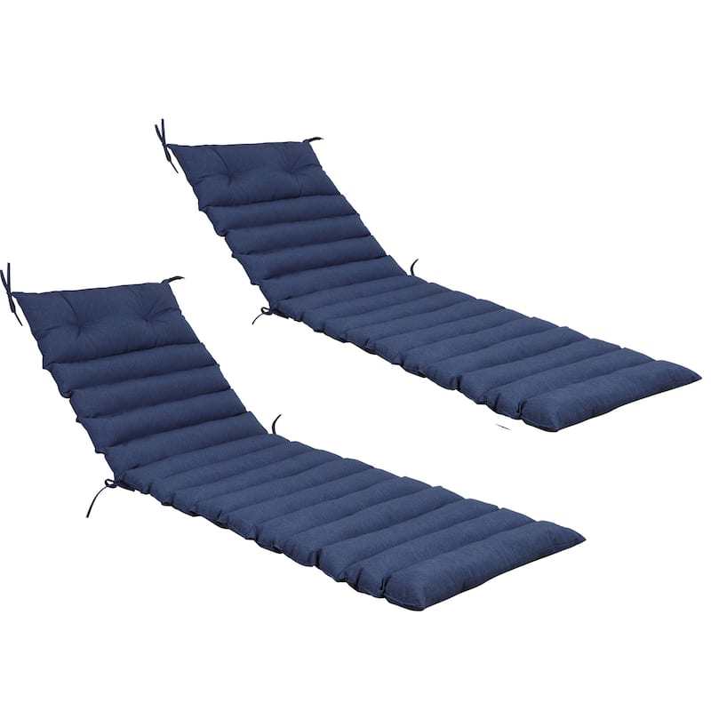 Outdoor Lounge Chair Cushion Replacement Set of 2 - Antique Blue