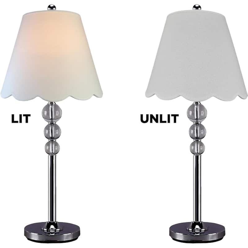 Royal Designs Scallop Empire Lamp Shade Set of 2 - 7 x 13 x 10