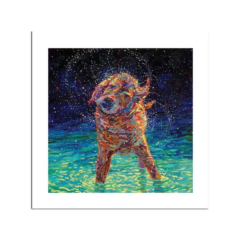 Moonlight Swim Fine Art Paper Print by Iris Scott - Multi