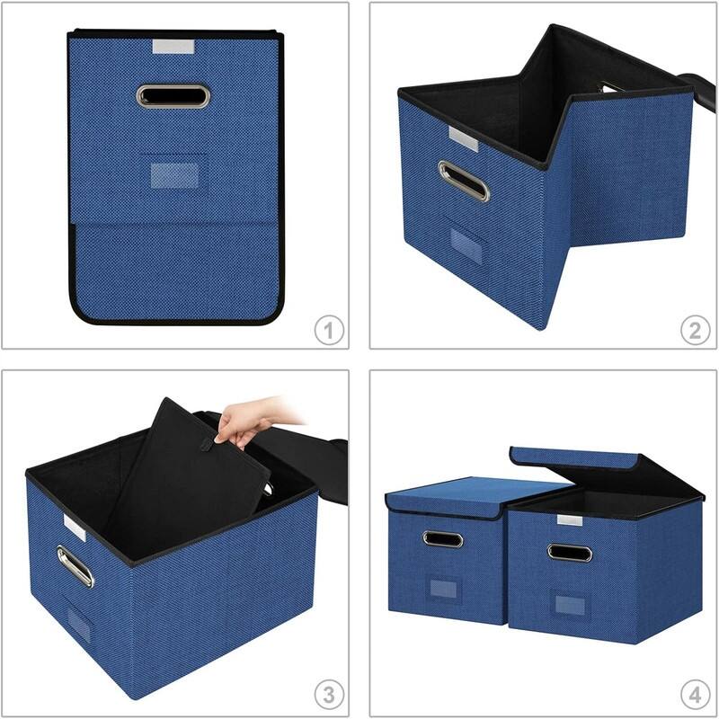 Collapsible Linen File Box