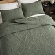 preview thumbnail 2 of 8, Wholinens Stonewashed Cotton Floral Bedspread Reversible Quilt Set