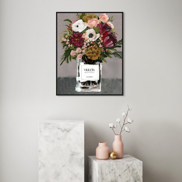 Oliver Gal 'Violeta Acqua Florale' Floral and Botanical Wall Art
