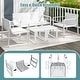 preview thumbnail 18 of 16, Outdoor Patio Chairs Set of 2 with Comfortable Curved Back and Seat - 25” x 24.5” x 27.5”